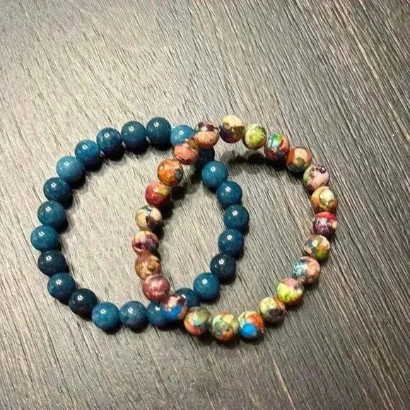 Colorful Beaded Bracelets Set - Picture 2 of 2